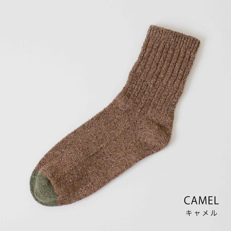 【sof.】シルクノイル ケーブルソックス（25-27cm）