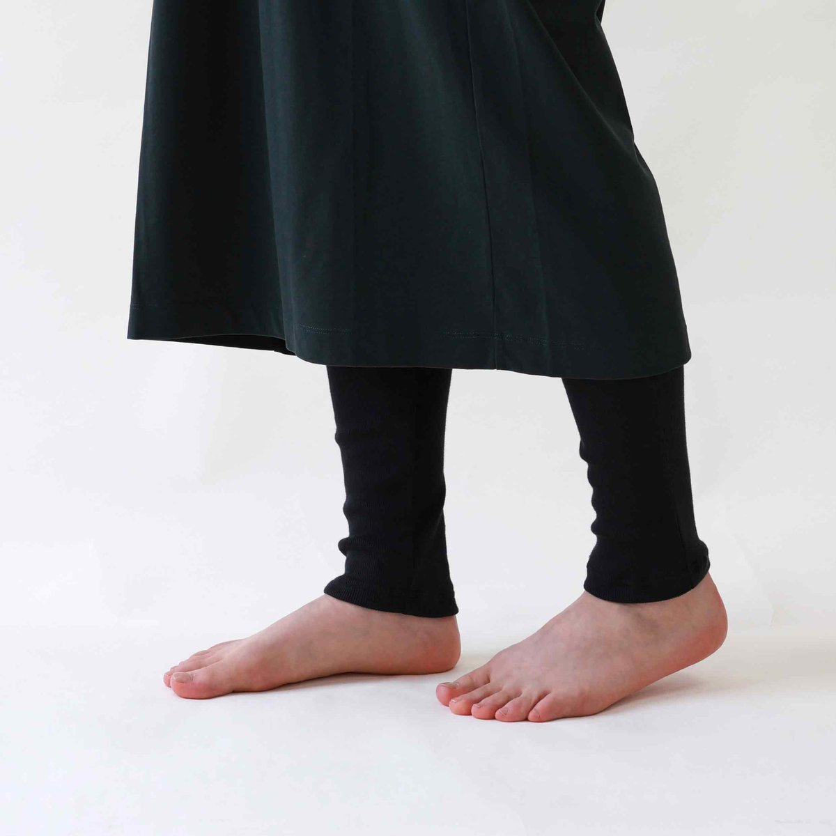 hasegawa】シルクコットン 10分丈 レギンス | & Silk