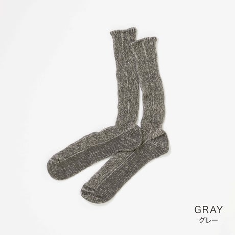 【sof.】シルクリネンリラックスリブソックス