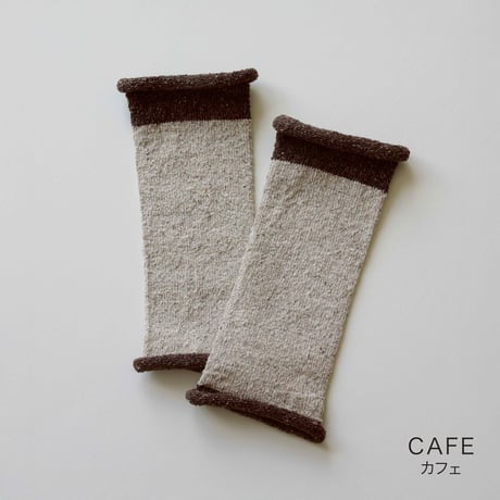 【hasegawa】エコシルクでつくったシルク手首ウォーマー ”2TONE COLOR”