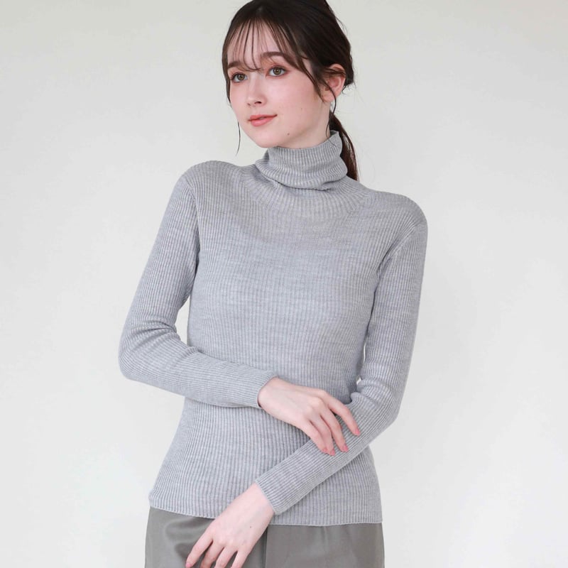 ふわふわシルクタートルネックセーター〚SW0085〛 | & Silk ふわふわシルクタートルネックセーター〚SW0085〛 | & Silk