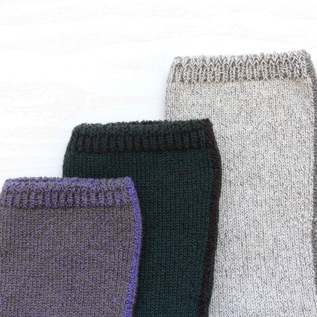 【SISIA】コットンシルク パイルソックス（25-27cm)