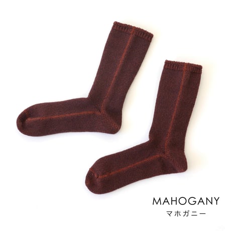 【SISIA】コットンシルク パイルソックス(22-24cm)