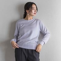 【SISIA】シルククルーネックエポーレットセーター（レディース）