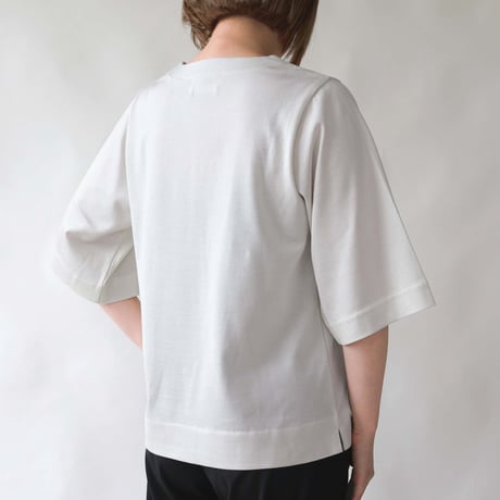 【SISIA】コットンシルク ハイツイストTシャツ