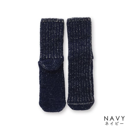 【在庫限りで販売終了】SILK LINEN RIB SOCKS