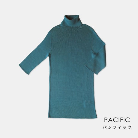 【SISIA】ウォッシャブルシルクタートル5分袖