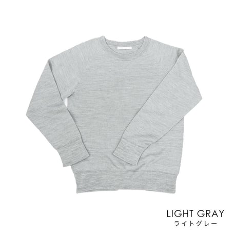 【sof.】シルクスウェット プルオーバー