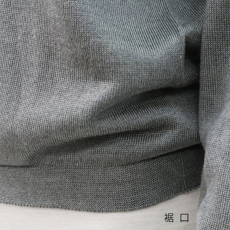 在庫限りで販売終了】シルク クルーネックセーター | & Silk
