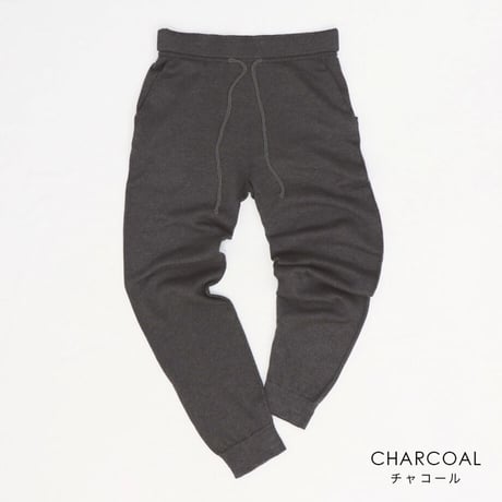 【sof.】シルクスウェット ロングパンツ