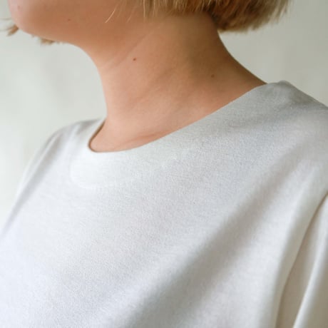 【SISIA】コットンシルク ハイツイストTシャツ