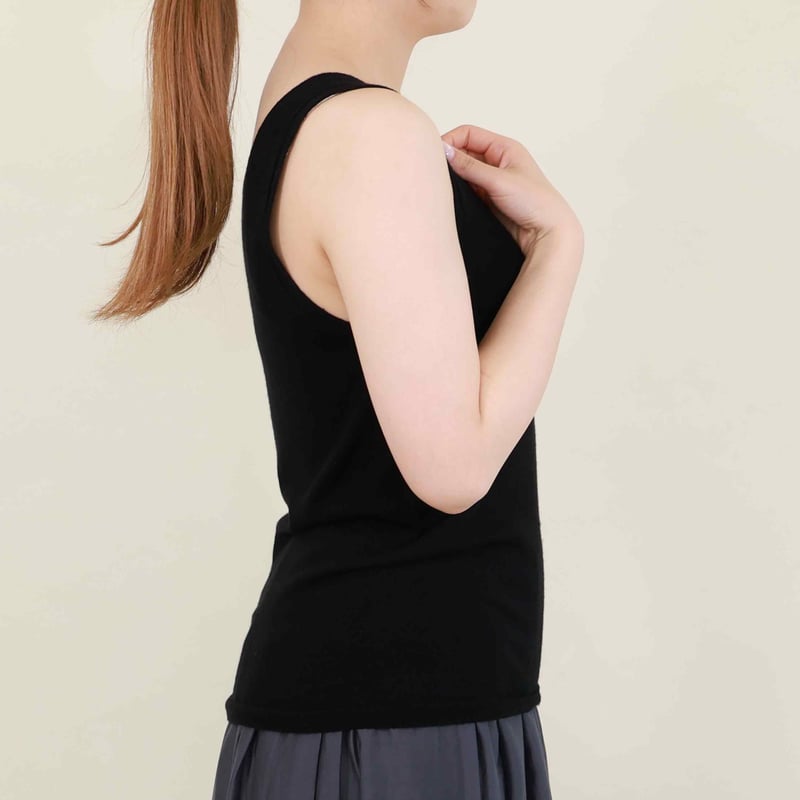 ウォッシャブルシルクタンクトップ天竺〚IN1501〛 | & Silk ウォッシャブルシルクタンクトップ天竺〚IN1501〛 | & Silk