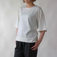 【SISIA】コットンシルク ハイツイストTシャツ