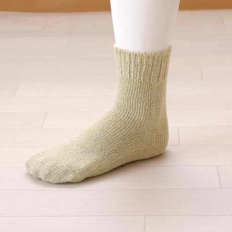 【hasegawa】ウールシルクアンゴラローゲージソックス（25-27cm）