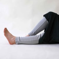 【hasegawa】シルクコットン 10分丈 レギンス