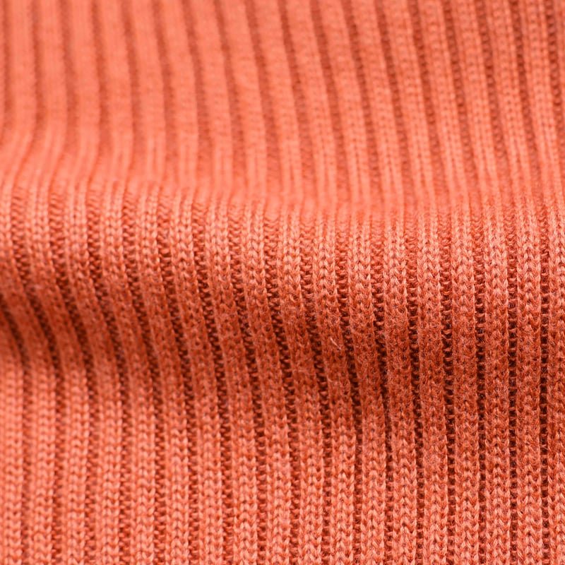 ふわふわシルクVネックリブセーター5分袖〚SW1370〛 | & Silk ふわふわシルクVネックリブセーター5分袖〚SW1370〛 | & Silk