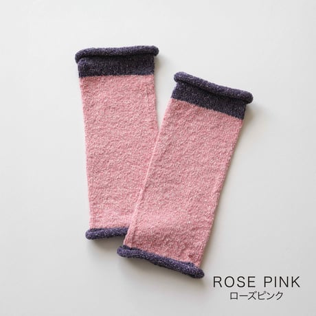 【hasegawa】エコシルクでつくったシルク手首ウォーマー ”2TONE COLOR”
