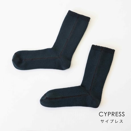 【SISIA】コットンシルク パイルソックス（25-27cm)