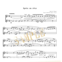【Flute Duo】夢のあとに (Après un rêve)/ フォーレ