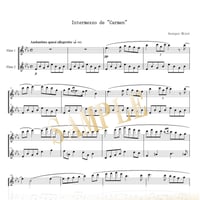 【Flute Duo】間奏曲（Intermezzo）《カルメン》より／ジョルジュ・ビゼー
