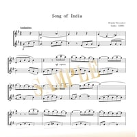 【Flute Duo】インドの歌（オペラ《サトコ》より）／ニコライ・リムスキー＝コルサコフ