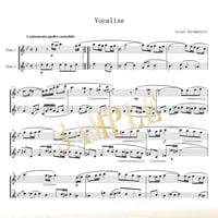 【Flute Duo】ヴォカリーズ（Vocalise）／セルゲイ・ラフマニノフ