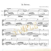 【Flute Duo】小舟にて（En Bateau）／クロード・ドビュッシー