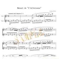 【Flute Duo】メヌエット《アルルの女》より／ジョルジュ・ビゼー