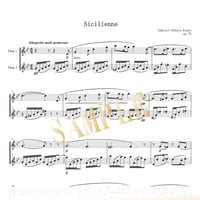 【Flute Duo】シシリエンヌ（Sicilienne）／ガブリエル・フォーレ