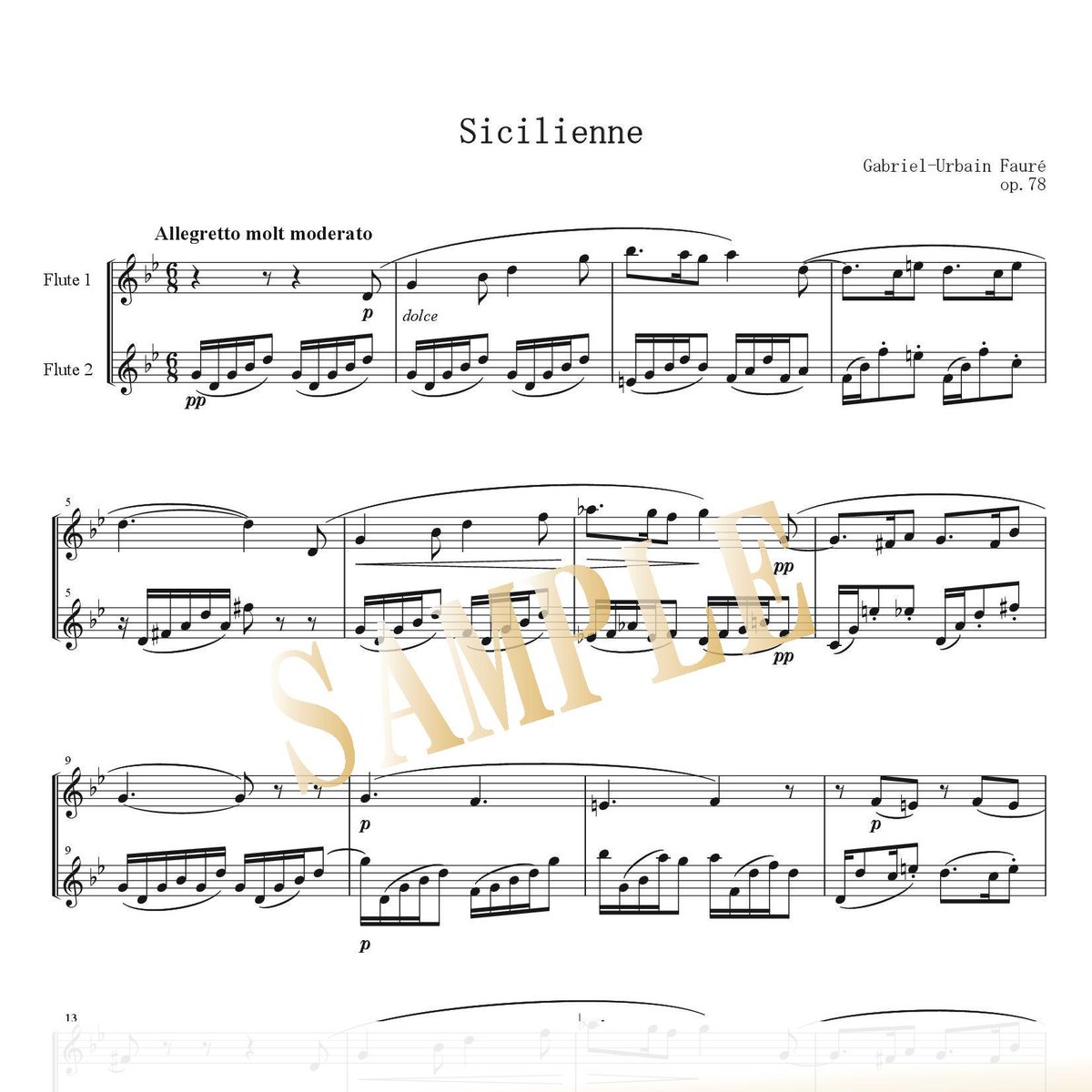ガブリエル・フォーレと詩人たち Flute Duo】シシリエンヌ（Sicilienne）／ガブリエル・フォーレ | Japa