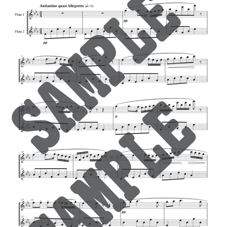 【PDF】フルートデュオ名曲集25