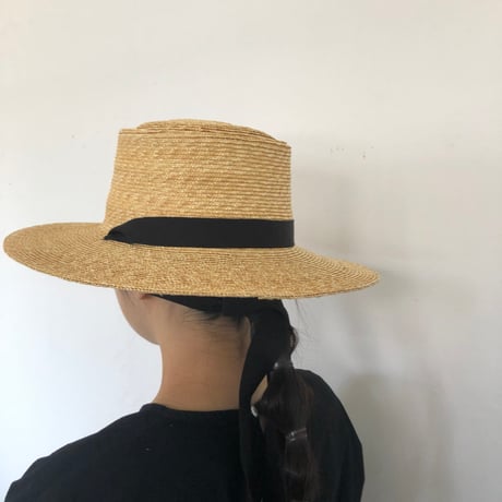 Straw Hat Garden Long Brim Pork Pie