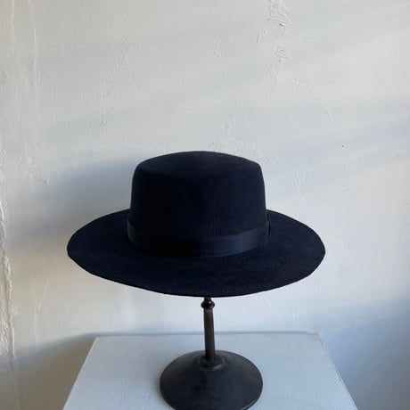 WOOL100% グレー 海外輸入 刺繍 ハット WOOL100% 海外輸入 グレー ハット 刺繍