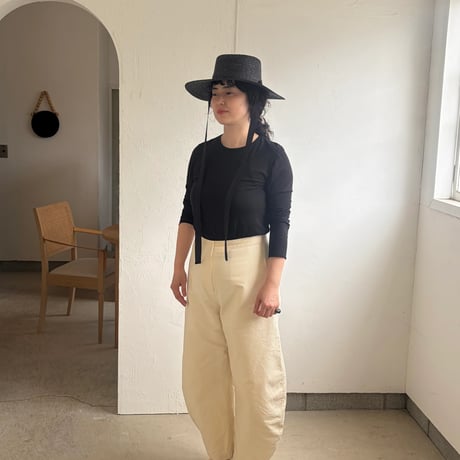 STRAW HAT PORK PIE BLACK