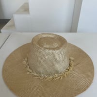 pipi】wicagrocery abaca hat Sサイズ wicagrocery】abaca hat black