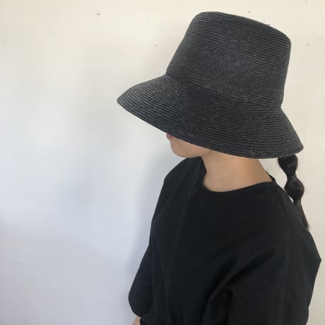 Straw Hat  Shadow Black