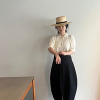 Standard Long Brim Black Ribbon