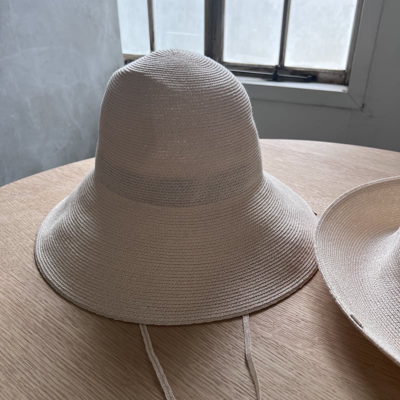 wicagrocery abaca hat size L 新品タグ付き　麦わら abaca hat ivory | wicagrocery