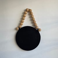 SMALL CIRCLE TOTE WOOD STRAP