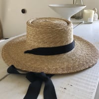Straw Hat Garden Long Brim Pork Pie