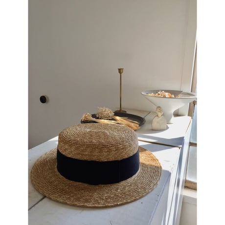 Standard Boater Black Ribbon 1