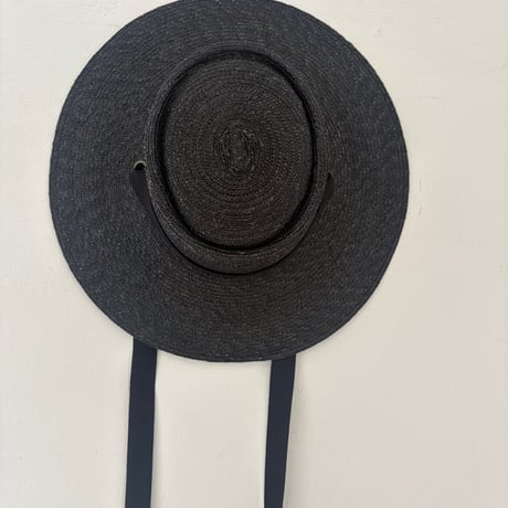 STRAW HAT PORK PIE BLACK