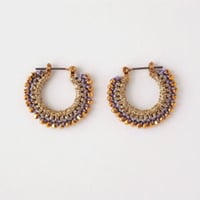 vita gold pierce/earring (Ssize) gold×lavender