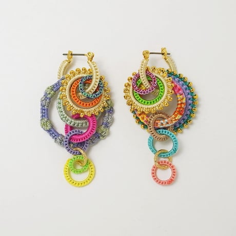 circle pierce/earring S Sunlight mix