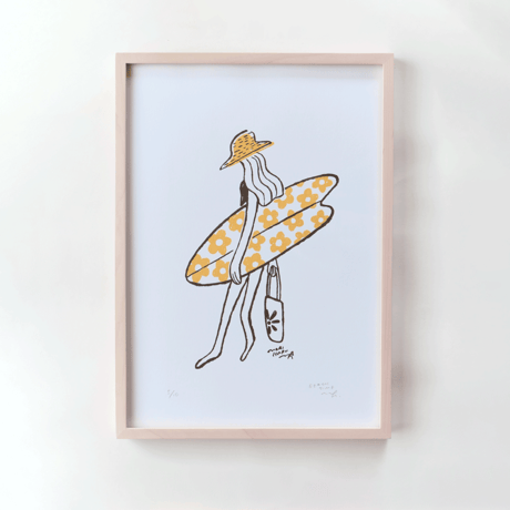 SILKSCREEN ART【Beach time】