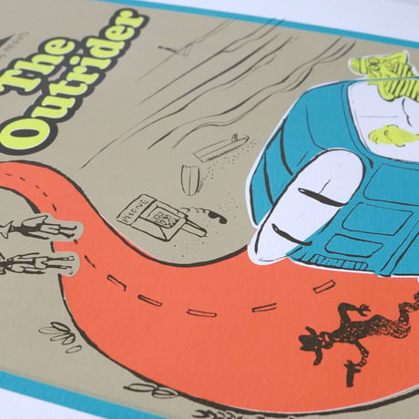 SILKSCREEN ART【The Outrider Movie poster】