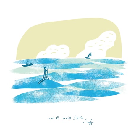 アートカード【Me and Sea】