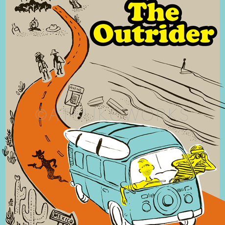 SILKSCREEN ART【The Outrider Movie poster】