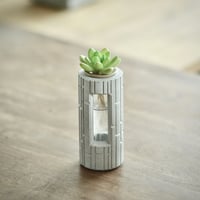 "PLUG - SW -"  ハイドロカルチャー・水栽培容器／花瓶／Cement Flower Vase