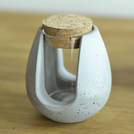 "POT-BELLY"  ハイドロカルチャー・水栽培容器・花瓶／cement flower vase